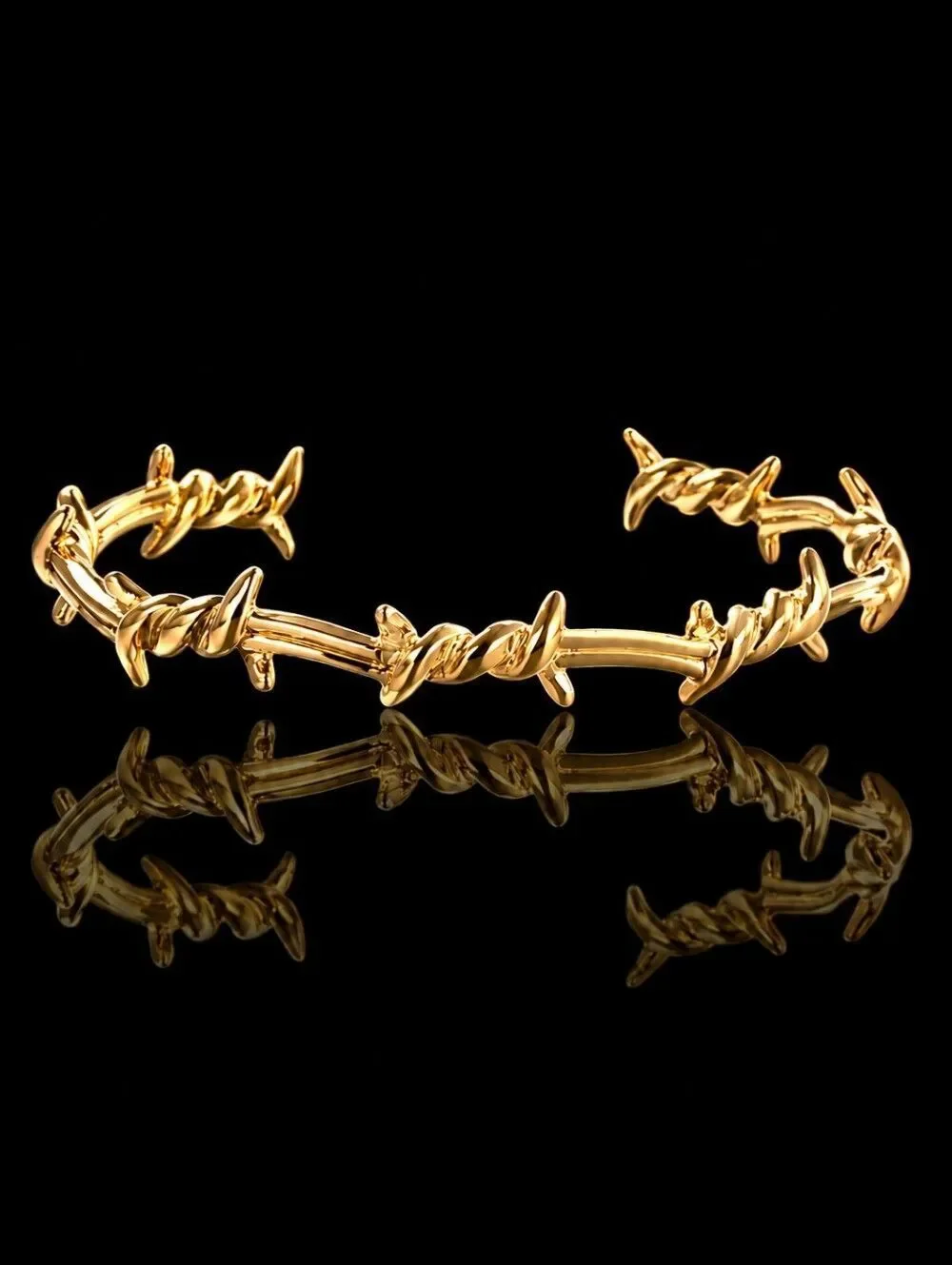 Hip Hop Barbed wire cuff bracelet